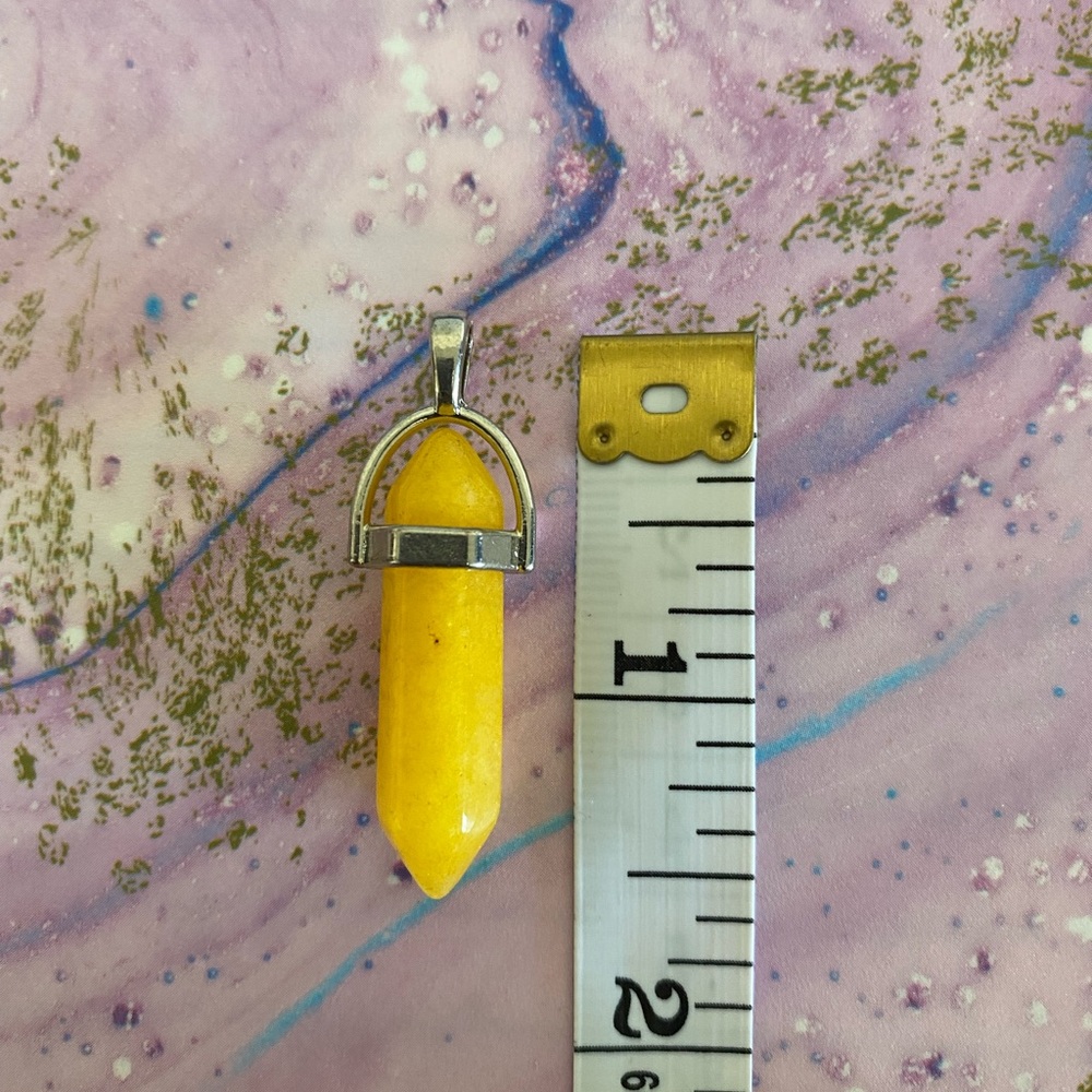 Lemon Jade Point Pendant - Picture 2 of 3